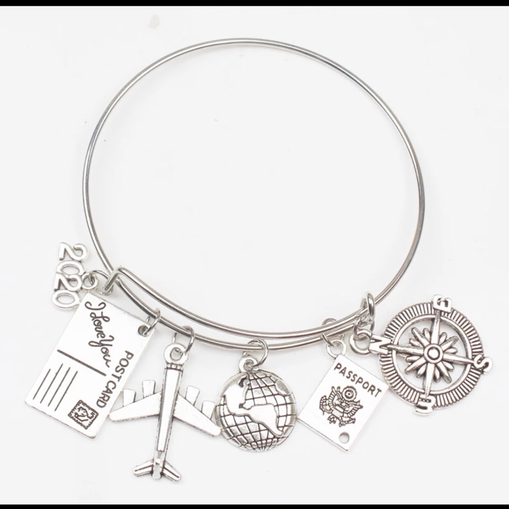 Traveling charm bracelet - Picture 1 of 8